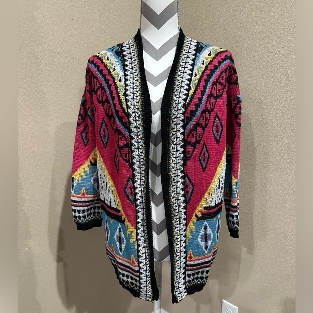 FLYING TOMATO Women’s Open Front Cardigan, size M